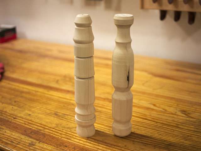 Some spindle test pieces