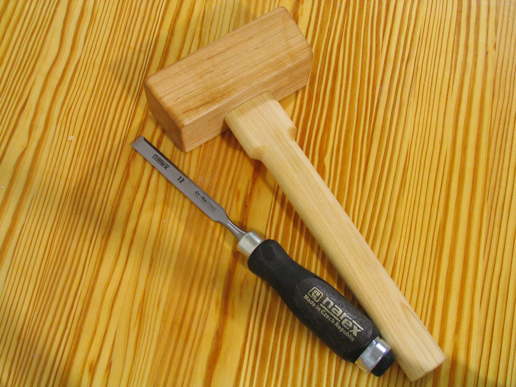 Hard maple chisel mallet Dan s Hobbies