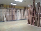 Some of the hardwood racks.