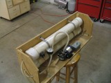 My vacuum bagging system consists of a little pump, and A PVC resivoir.