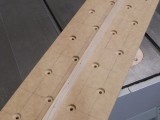 The bottom of the jig showing all the contersunk hold-down screw holes.